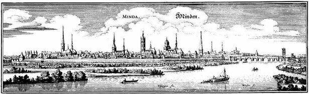 Minden Kupferstich Merian 1641
