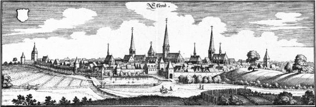 Essen Kupferstich Merian um 1645